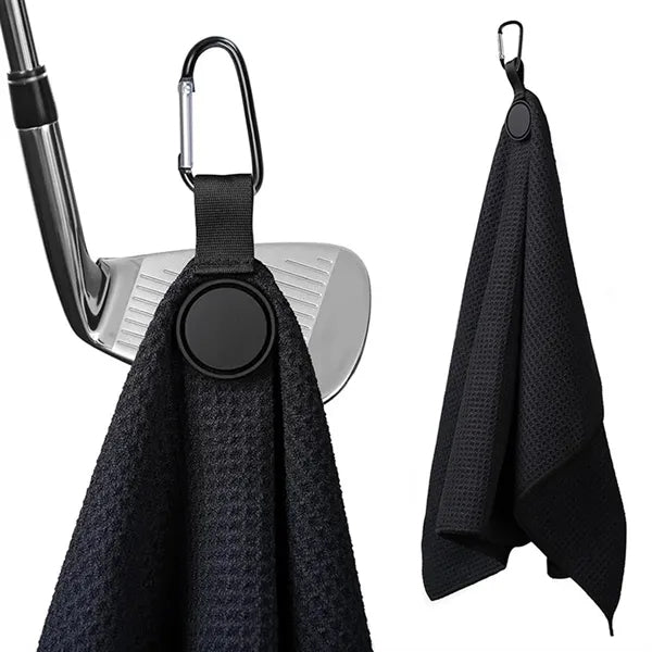 Magnetic Microfiber Golf Towel With Carabiner
