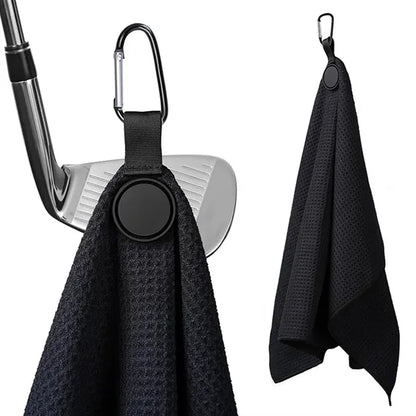 Magnetic Microfiber Golf Towel With Carabiner