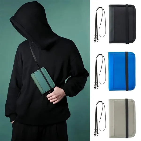 RFID Passport Neck Wallet