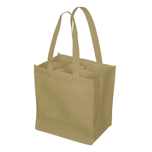 6 Bottle Wine Tote Bag 100 GSM