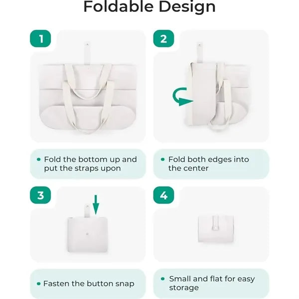 Foldable Shoulder Tote Bag