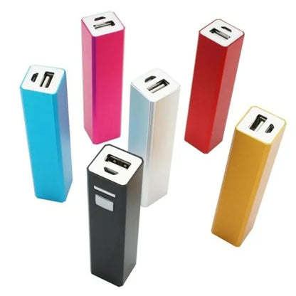 Aluminium Portable Power Banks 2600mAh