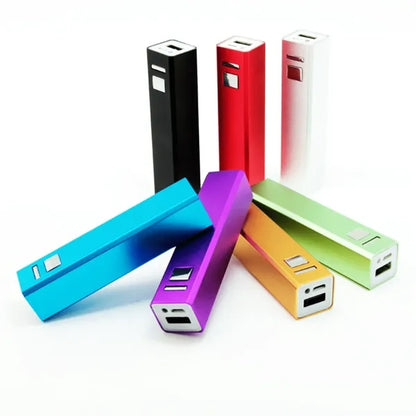Aluminium Portable Power Banks 2600mAh