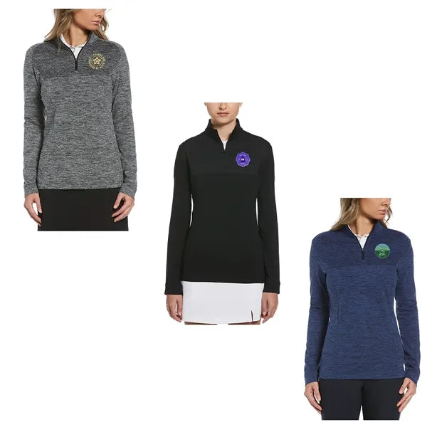 Perry Ellis Ladies Stretch Quarter Zip