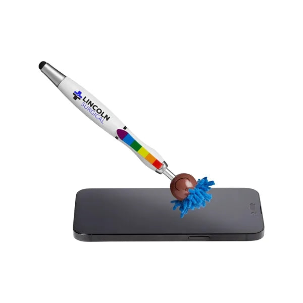 MopToppers Multicultural Screen Cleaner With Stylus Pen