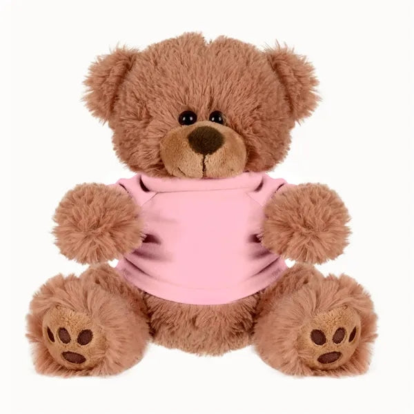 Plush Bear w/ Embroidered Paws and T-Shirt