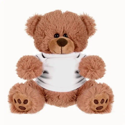 Plush Bear w/ Embroidered Paws and T-Shirt