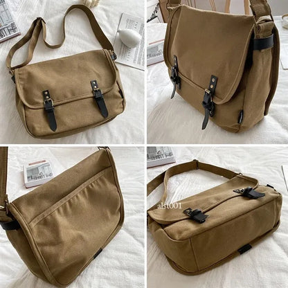Canvas Crossbody Shoulder Bag