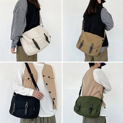 Canvas Crossbody Shoulder Bag