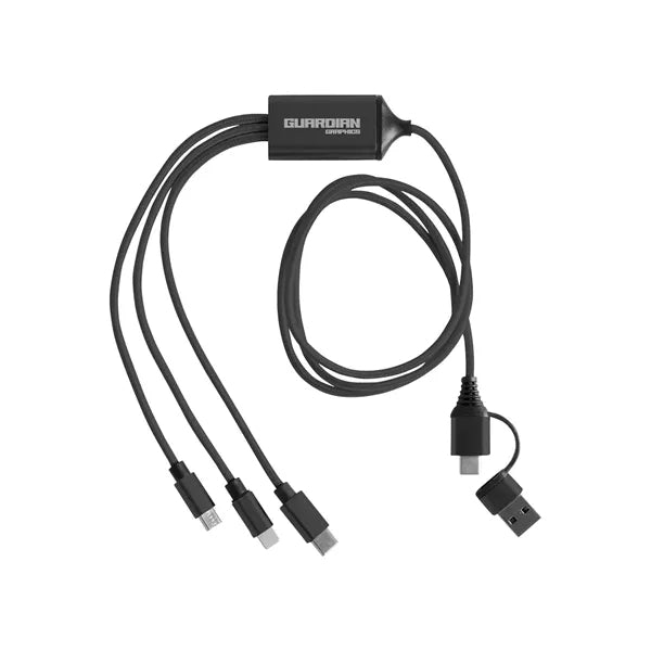 3-in-1 Charging Cable with Dual Input