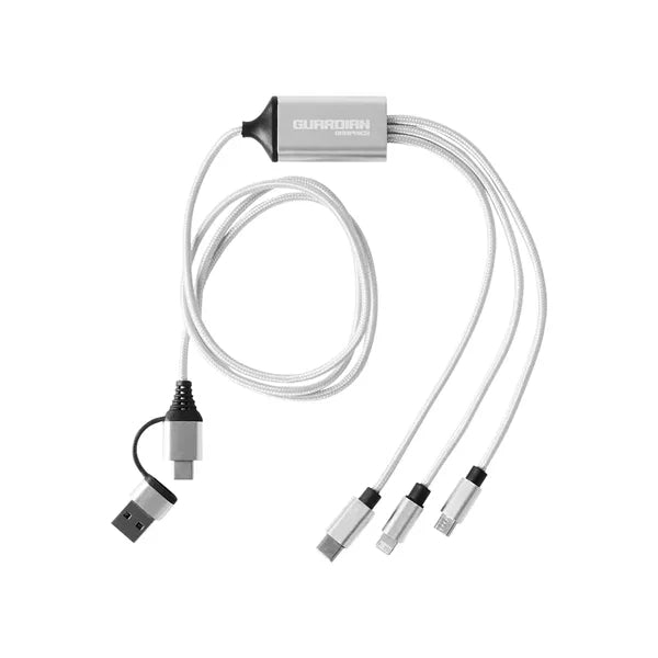 3-in-1 Charging Cable with Dual Input