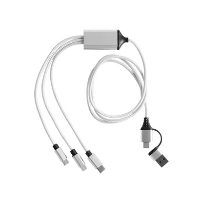 3-in-1 Charging Cable with Dual Input