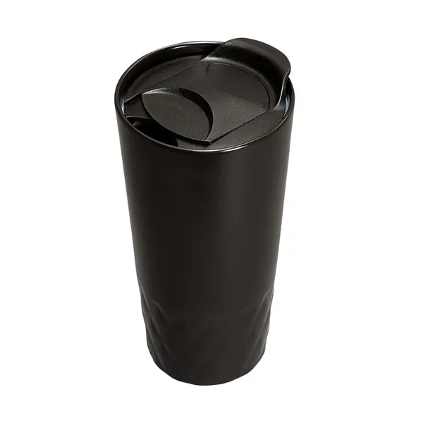 14 oz Double Wall Ceramic Textured Tumbler