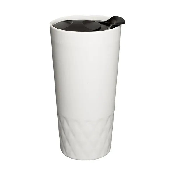 14 oz Double Wall Ceramic Textured Tumbler
