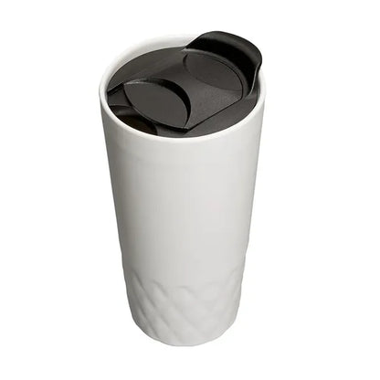 14 oz Double Wall Ceramic Textured Tumbler