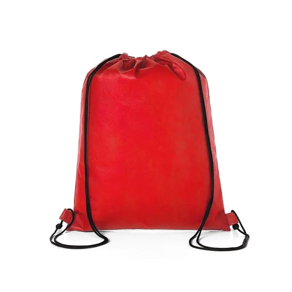 Hexagon Pattern Non-Woven Drawstring Backpack