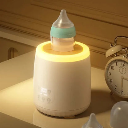 Baby essentials formula mixer bottle warmer with light