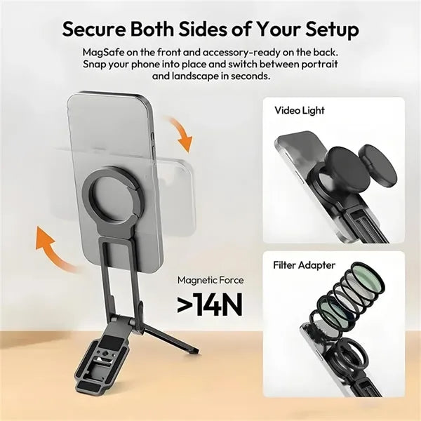 Magnetic Phone Tripod Stand