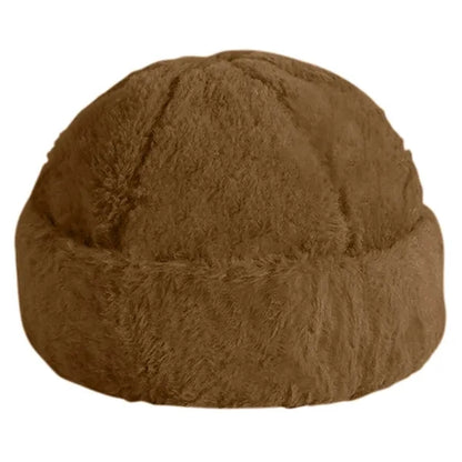 Faux Fur Beanie with Custom Logo