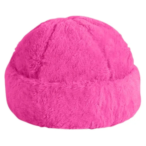 Faux Fur Beanie with Custom Logo