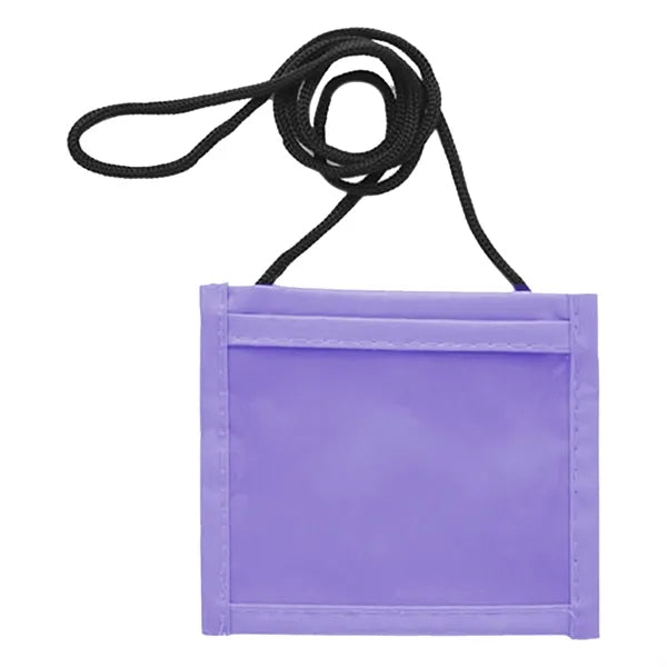 Adjustable Lanyard Neck Wallet - 3.95" x 5.25"