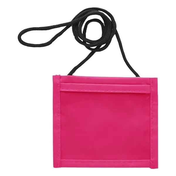 Adjustable Lanyard Neck Wallet - 3.95" x 5.25"