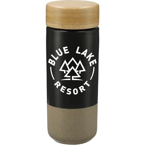Arlo Ceramic Tumbler with Bamboo lid 11oz