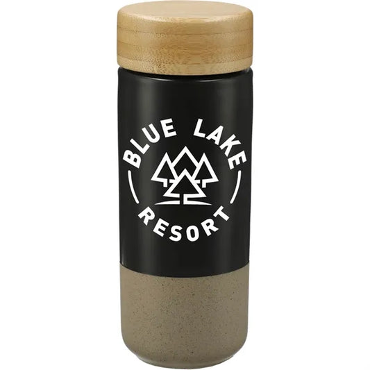 Arlo Ceramic Tumbler with Bamboo lid 11oz