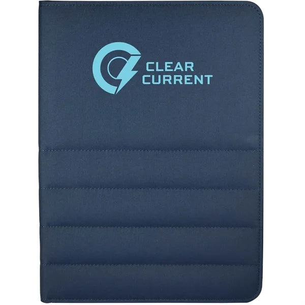 Puffer Zippered Padfolio with FSC© Recycled Paper