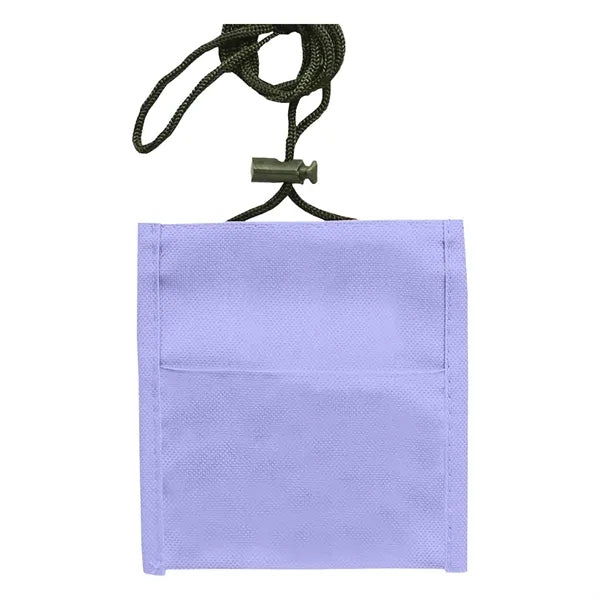 Adjustable Lanyard Neck Wallet - 5.40" x 5.25"