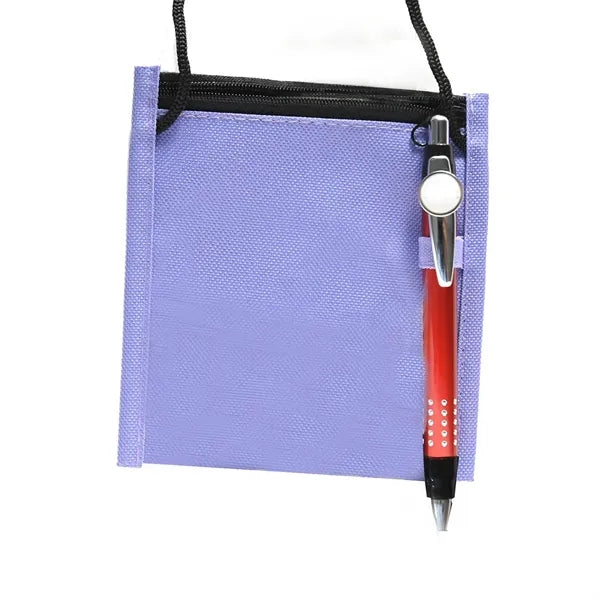 Adjustable Lanyard Neck Wallet - 5.40" x 5.25"