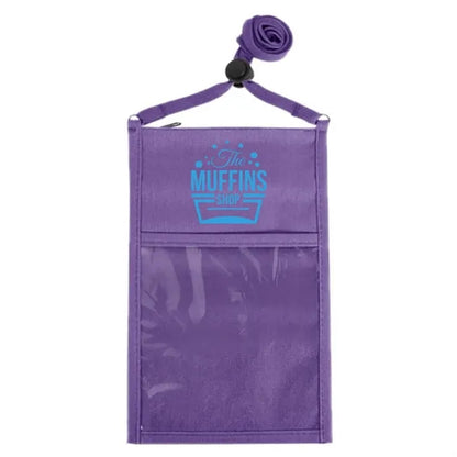 Adjustable Lanyard Neck Wallet - 8.00" x 5.25"