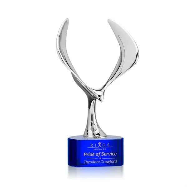 Maverick Eagle Award on Paragon Base - Blue