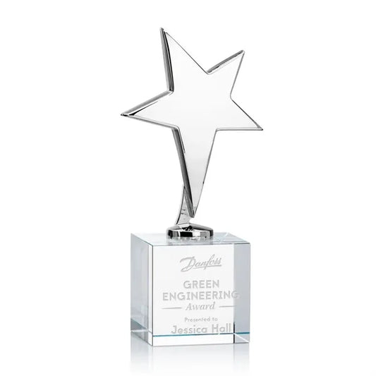 Tuscany Chrome Star on Granby Base - Clear
