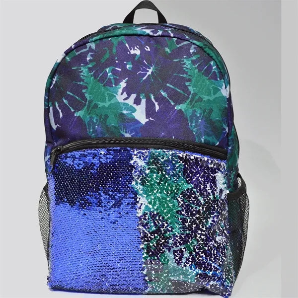 Premium Sublimation Backpack w/ Sequin Pocket