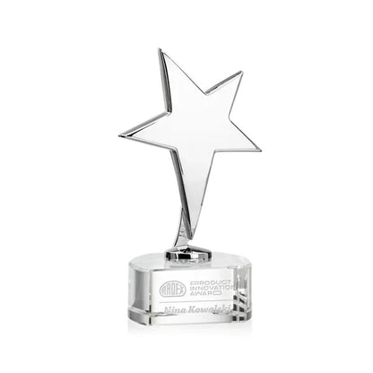 Tuscany Chrome Star on Paragon Base - Clear