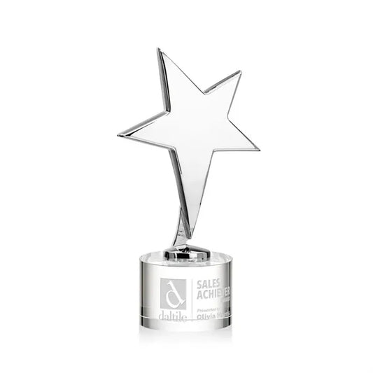 Tuscany Chrome Star on Marvel Base - Clear