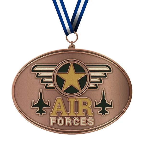 Zinc Alloy Medal with Shiny Plating Finishes - Die Struck