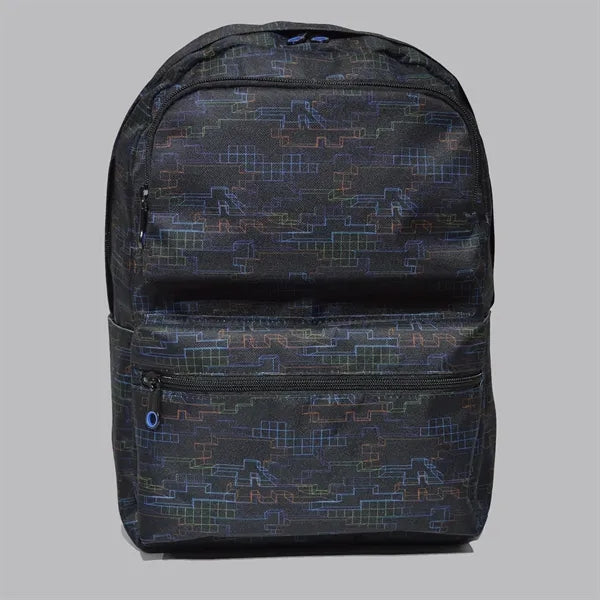 Premium Sublimation Backpack w/ 2 Zippered Pockets