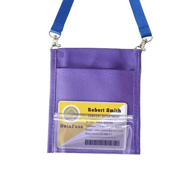 Adjustable Lanyard Neck Wallet - 6.00" x 5.25"