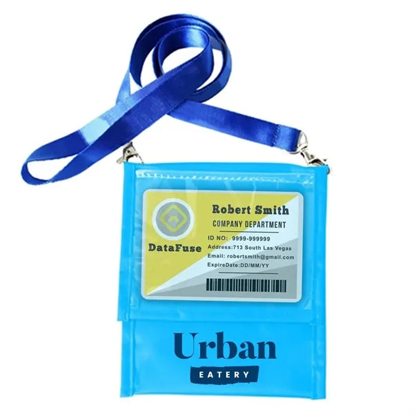 Adjustable Lanyard Neck Wallet - 6.00" x 5.25"