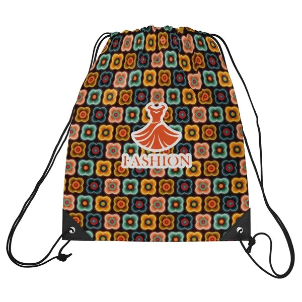 Sublimation 420-D Honeycomb Polyester Drawstring Bag