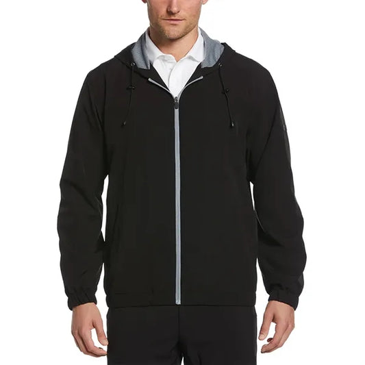 Perry Ellis Elastic Hem Zip Jacket