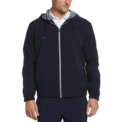 Perry Ellis Elastic Hem Zip Jacket