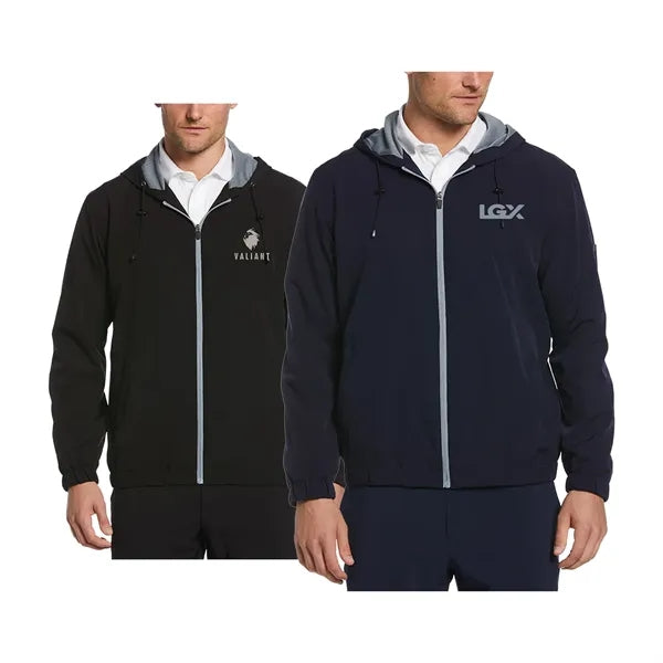 Perry Ellis Elastic Hem Zip Jacket