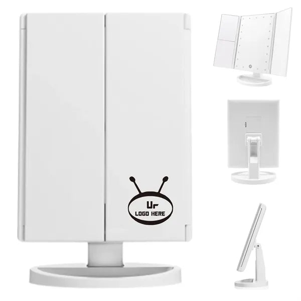 Desktop Tri-Fold Makeup Mirror