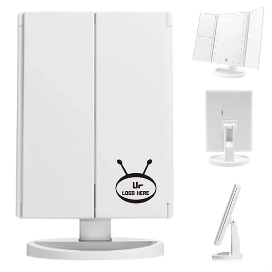 Desktop Tri-Fold Makeup Mirror