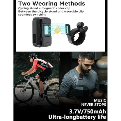 Wearable Bluetooth Speaker with Handlebar Mount