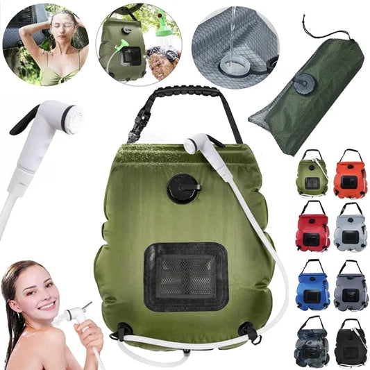 5 Gal Solar Heating Camping Shower Bag