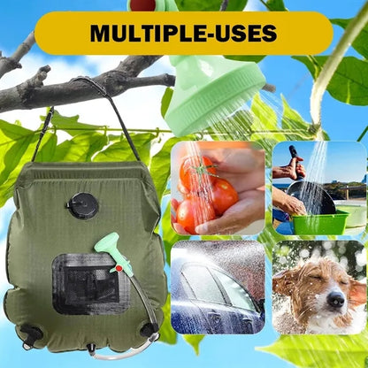 5 Gal Solar Heating Camping Shower Bag